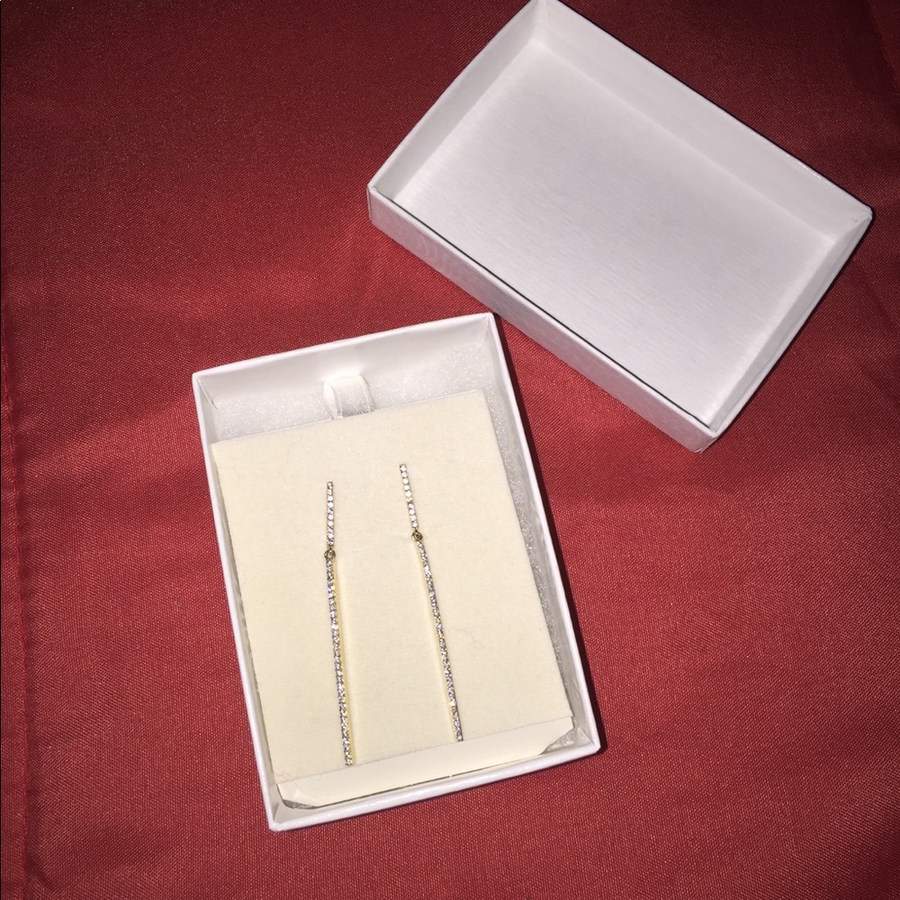 Diamond Dangling Earrings